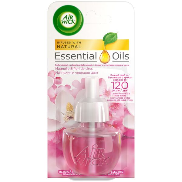 AIRWICK AIR FRESHENER ELECTRIC DIFFUSER REFILL MAGNOLIA&CHERRY BLOSSOM 19ML