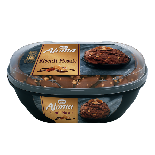 Aloma Ice Cream Biscuit Mosaic Prem 900ml