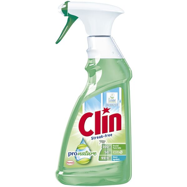Clin Windows & Glass Cleaner Pro Nature Pomp 500ml