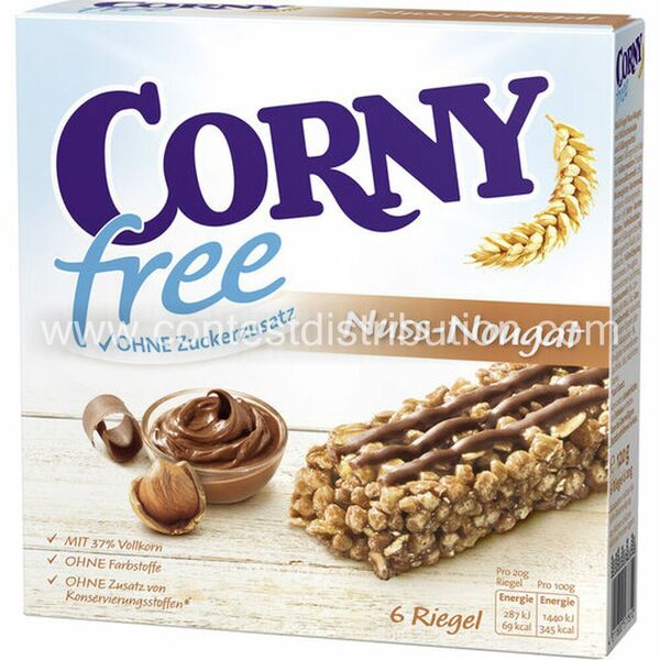 Corny Nuss Nougat Sugar Free 6x20 g