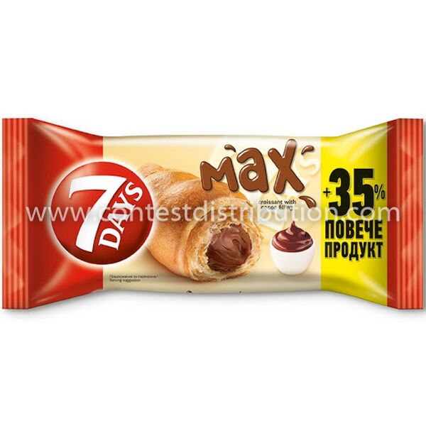 Croissant 7 Days Max Cocoa 80 g + 35% Gratis