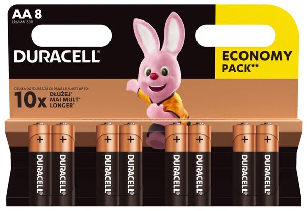 Duracell Battery Basic AAK 8