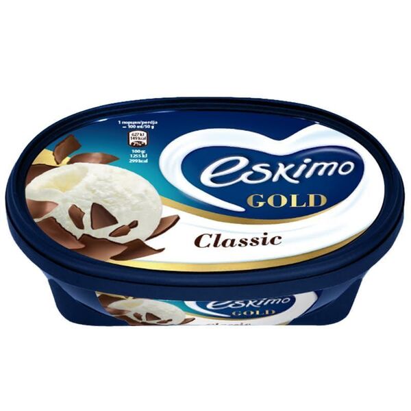 ESKIMO GOLD CLASSIC VANILLA WITH CHOCOLATE 900ML/450G