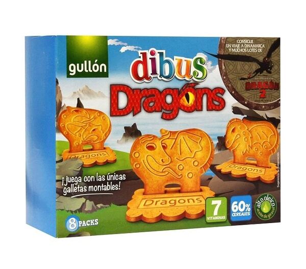 Gullon Dibus Dragons Caja 300 g