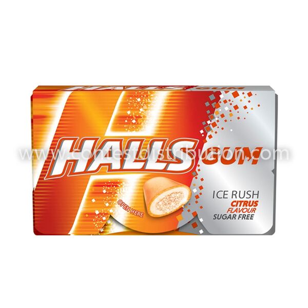 Halls Gum Citrus 18 g x 16