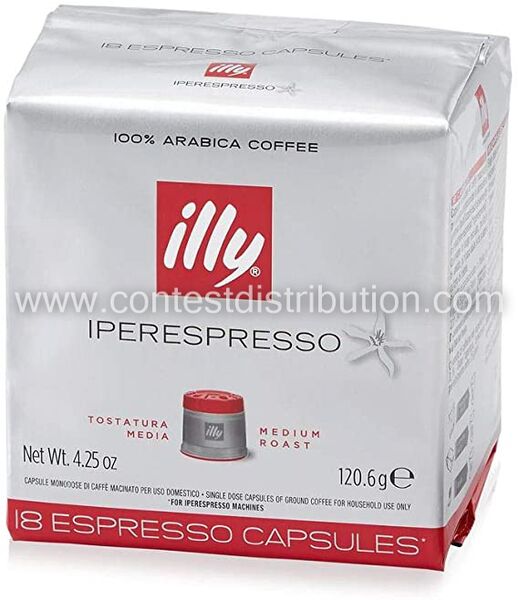 Illy Filter Coffee Red - Medium Roast x 18 capsules