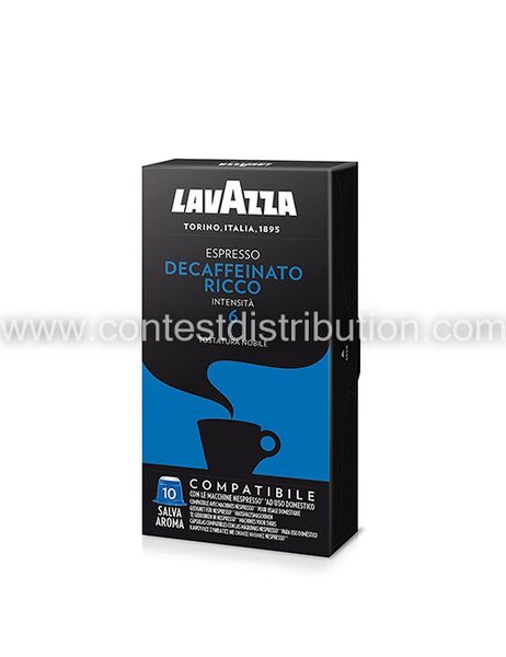 Lavazza Nespresso Decaffeinato Ricco 10 caps