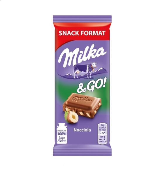 Milka & GO! Hazelnut 45g