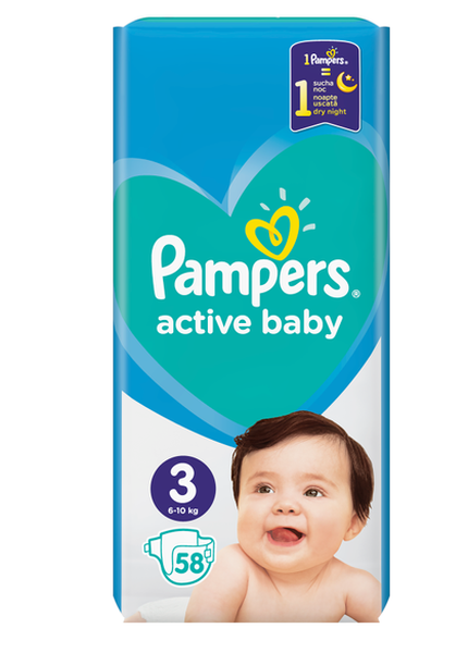 PAMPERS 3 AB 6-10KG VP(58)