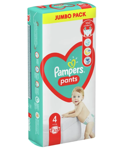 PAMPERS 4 PANTS ACTIVE BABY 9-15KG JP(52)
