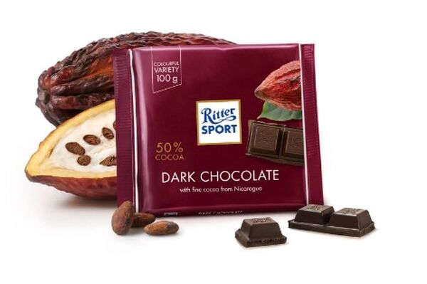 Ritter Sport Dark Chocolate 50% Cocoa 100 g