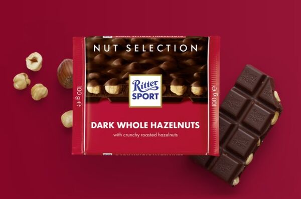 Ritter Sport Dark Whole Hazelnuts 100 g