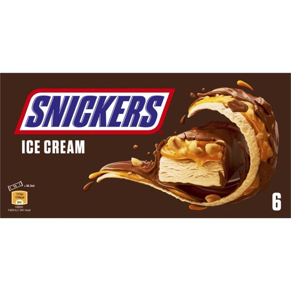 Snickers Ice Cream Bar 6x45.6g