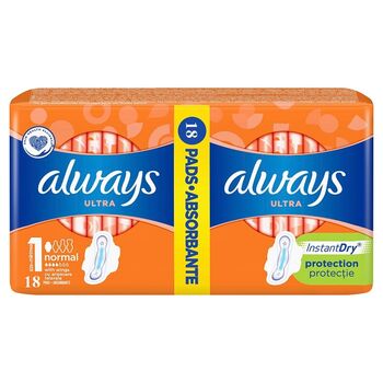 Always Duo Sanitary Pads Ultra Plus 18pcs