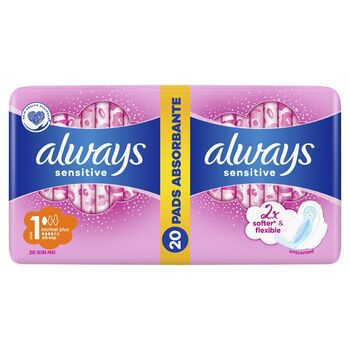 Always Duo Sensitive Sanitary Pads 20pcs