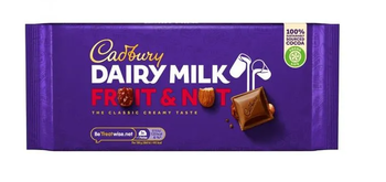 Cadbury Dairy Milk Fruit & Nut 180g