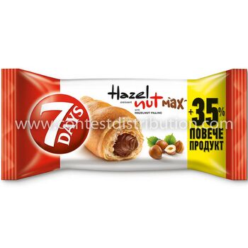 Croissant 7 Days Max Hazelnut 80 g + 35% Gratis