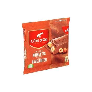 Côte d'Or Whole Hazelnut Chocolate Bars 4 x 45 g