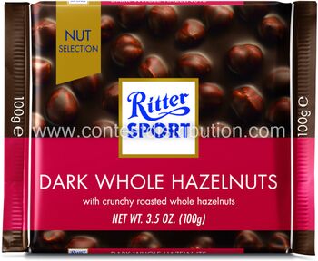 Ritter Sport Dark Whole Hazelnuts 100 g