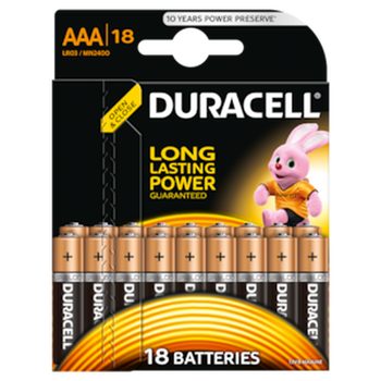 Duracell Battery Basic AAAK 18