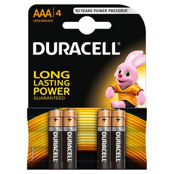 Duracell Battery Basic AAAK 4