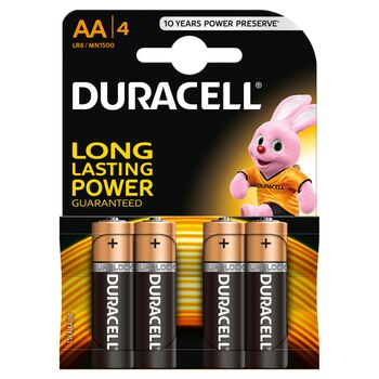 Duracell Battery Basic AAK 4