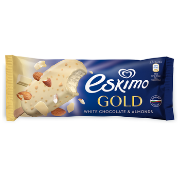 ESKIMO GOLD WHITE CHOCOLATE & ALMONDS STICK 125ML