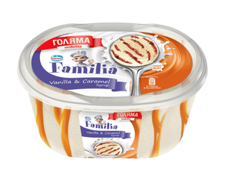 FAMILIA Ice Cream Vanilla & Caramel Syrup 505g