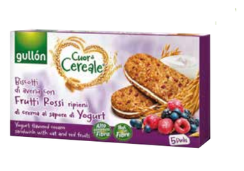Gullon Cuor C. Crema Yogurt Frutti Rossi 220g