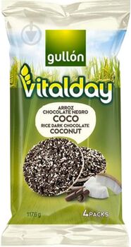 Gullon Tortitas Arroz Choco Negro y Coco 117,6 g