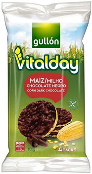 Gullon Tortitas Maíz con Chocolate Negro 100 g