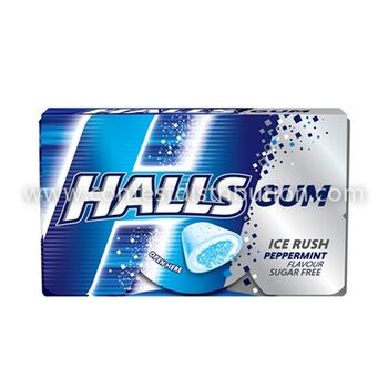 Halls Gum Peppermint 18 g x 16