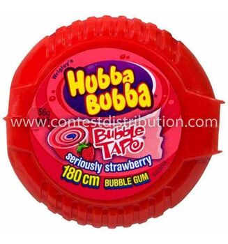 Hubba Bubba Strawberry/Blueberry/Watermelon 1 tape