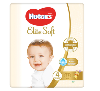 Huggies Diapers Elite Soft Size 3 8-14 kg 33pcs