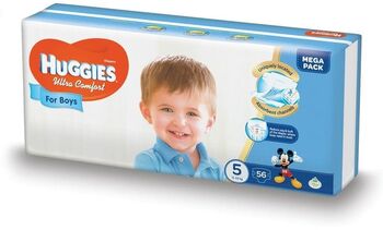 Huggies Diapers Ultra Comfort Mega Size 5 12-22 kg 56pcs