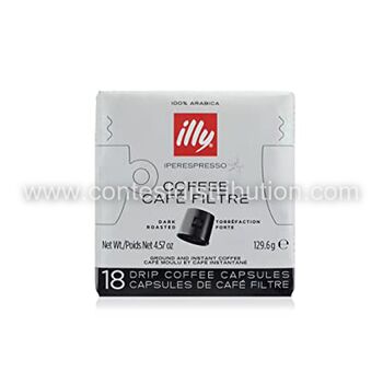 Illy Filter Coffee Black - Dark Roast x 18 capsules