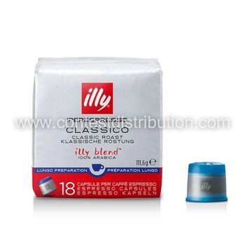 Illy Filter Coffee Blu - lungo Americano  x 18 capsules