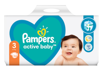 PAMPERS 3 AB 6-10KG GPP(104)