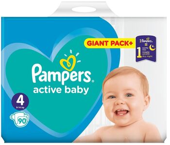 PAMPERS 4 AB 9-14KG GPP(90)