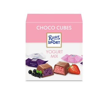Ritter Sport Chocolate Cubes Currant Jogurt, Jogurt, Strawberry Jogurt 176 g