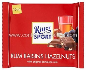 Ritter Sport Rum and Raisin 100 g